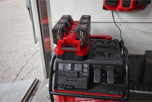 купить Зарядные устройства и аккумуляторы Milwaukee 4932498551 Incarcator rapid M18 packout cu sase porturi в Кишинёве 
