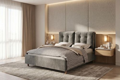 cumpără Pat Relaxe Home 024380 Talin (160x200), London 15, Grey în Chișinău 