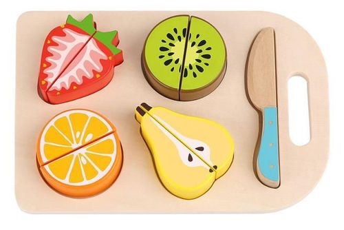 купить Игрушечная кухня и посуда Tooky Toy TL142 Setul de fructe din lemn, 57398 в Кишинёве 