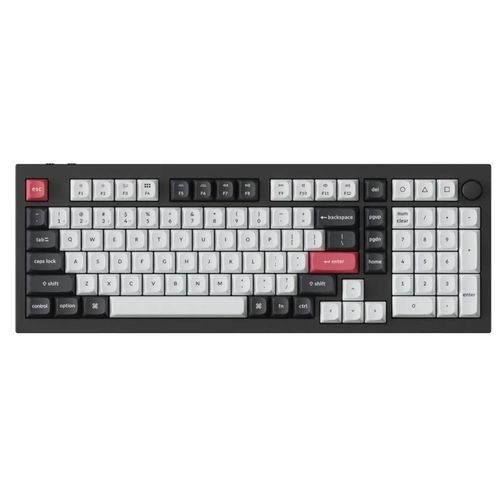 купить Клавиатура Keychron Q5 HE QMK Wireless Custom Full-Metal Mechanical Keyboard (Q5H-M1), Carbon Black в Кишинёве 