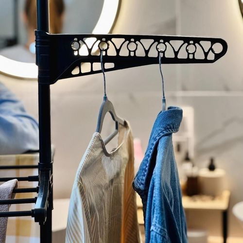 купить Сушилка для белья Konighoffer 76x55x155cm Black в Кишинёве 