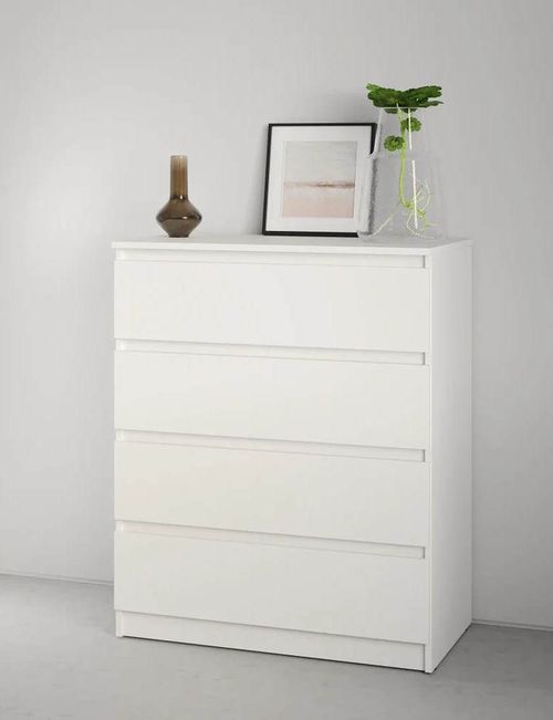 cumpără Comodă MebelStar NEO 4S 80x43x98 White (MBS-1070) în Chișinău 