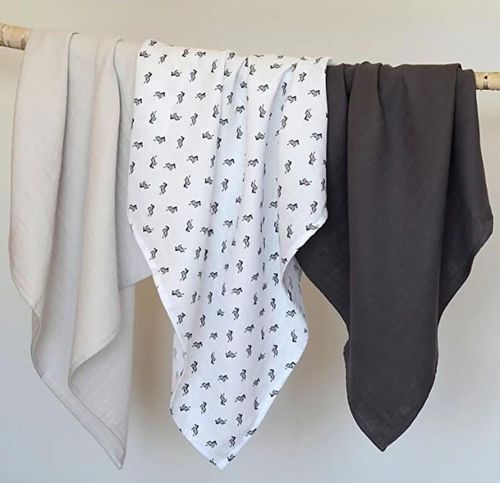 cumpără Accesoriu pentru înfășat Beaba B920344 Set 3 Museline bumbac organic 70x70 cm în Chișinău 