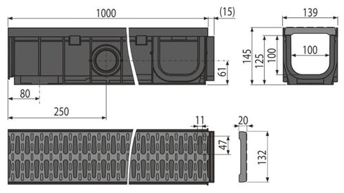 купить Душевой трап Alcaplast AVZ102-R501 наружный в Кишинёве 