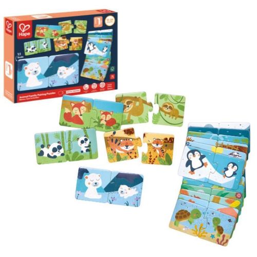 cumpără Puzzle Hape E1664 Puzzle joc Potrivește perechea – Animale și pui în Chișinău 