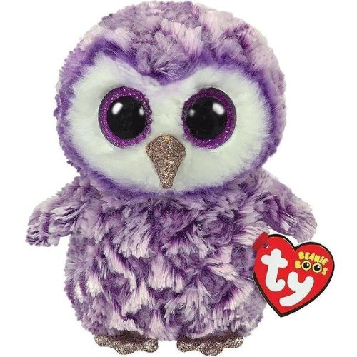 купить Мягкая игрушка TY TY36461 MOONLIGHT purple owl 24 cm в Кишинёве 