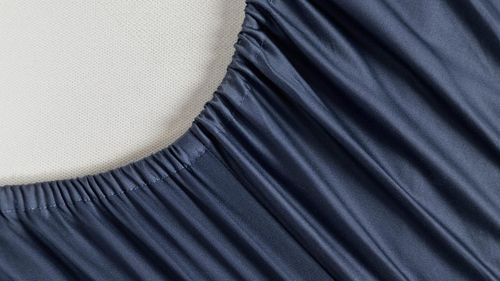 купить Домашний текстиль Askona Простынь 160x200 Home Navy Blue в Кишинёве 