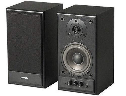 купить Active Speakers SVEN SPS-702 Black Leather, RMS 40W, 2x20W, дерево в Кишинёве 