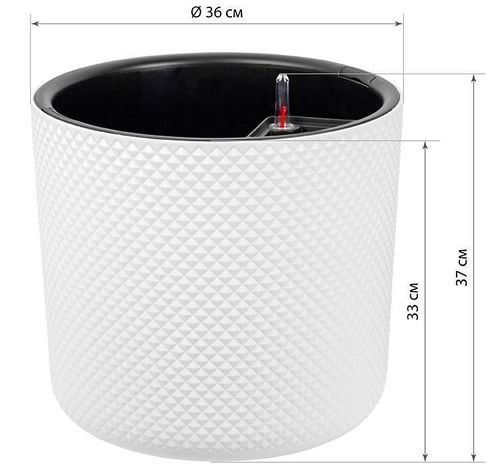 купить Цветочный горшок Idea М3239 Фасет D360мм 29l в Кишинёве 