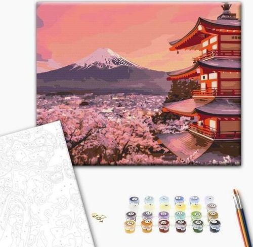 купить Картина по номерам BrushMe BS51387FC (fără cutie) Japonia tradițională в Кишинёве 