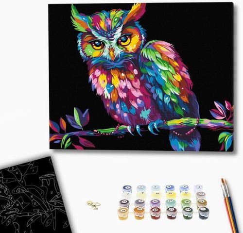 cumpără Tablou pe numere BrushMe BSB0016FC (fără cutie) Înțelepciunea culorilor în Chișinău 