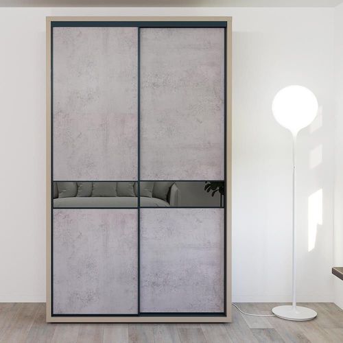 cumpără Dulap Bayro Murano 1400x2300x600 серый камень, купе în Chișinău 