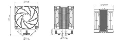 купить Кулер Deepcool AK400 ZERO DARK PLUS в Кишинёве 