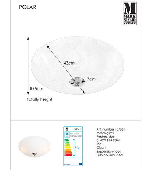 купить Plafoniera Polar 107361 в Кишинёве 