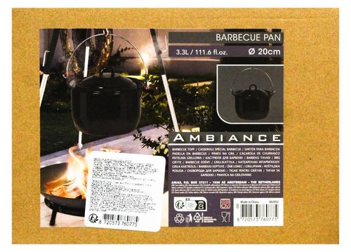 купить Кастрюля Promstore 36702 Эмалевая кастрюля Ambiance 20 см, 3,3 л с крышкой и ручкой в Кишинёве 