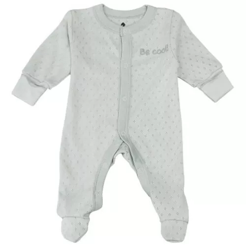 cumpără Haine pentru copii Minikin 25160562 Комбинезон Ажурный листик р-р62, серый светлый, унисекс în Chișinău 