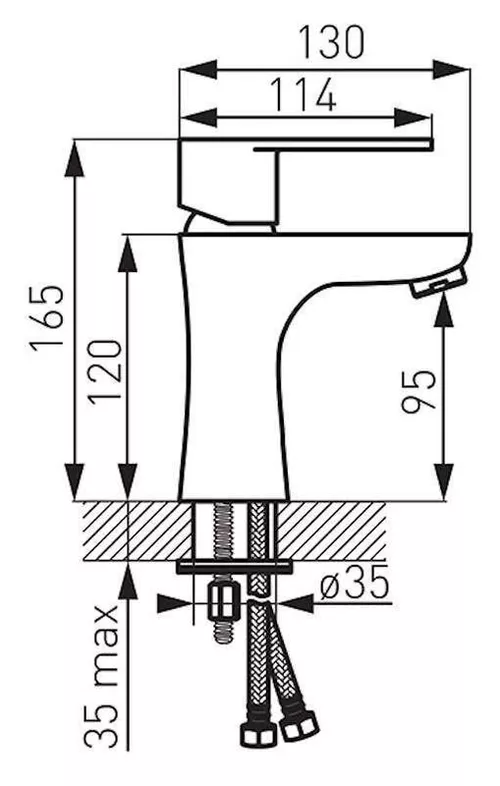 купить Смеситель для умывальника Ferro ALGEO BAG2 (lavoar) в Кишинёве 