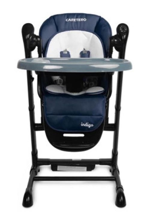 cumpără Scaun de masă Caretero 7652 Стульчик+Качели Indigo Чёрно-Синие în Chișinău 