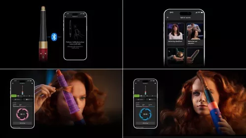 купить Прибор для укладки Dyson HS08 Airwrap i.d. Red Velvet/Gold в Кишинёве 