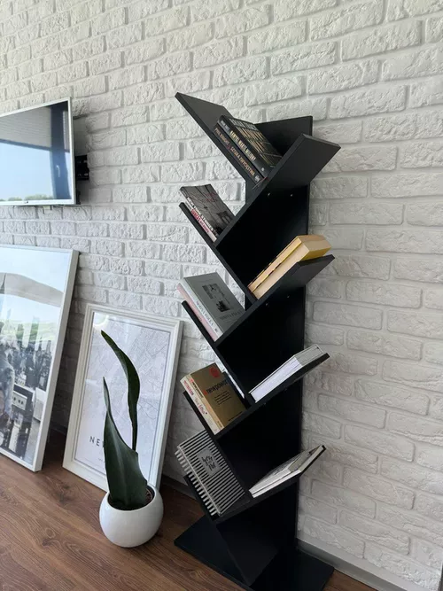 купить Офисный стеллаж Jumi CM-254107 142x50x25cm, Negru в Кишинёве 