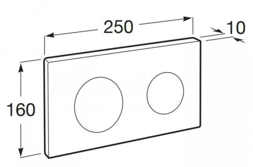 купить Кнопка смыва Roca Clapeta actionare PL10 Crom A890089001 в Кишинёве 