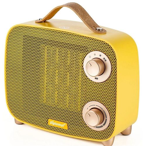 купить Тепловентилятор керамический Diplomat P3, yellow, 1500W, Retro (1009963) в Кишинёве 