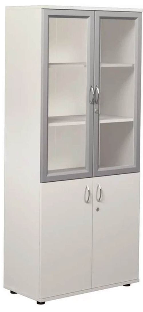 cumpără Dulap de birou Tisam Шкаф книжный со стеклянными дверцами 802х403х1816мм (0641Р) în Chișinău 