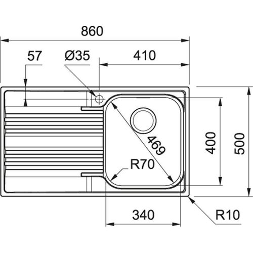 купить Мойка кухонная Franke 101.0356.758 SRX 611-86 в Кишинёве 