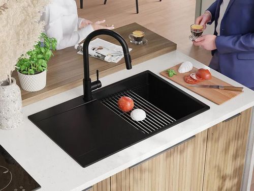 cumpără Chiuvetă bucătărie Primagran San Francisco 780-50 level Black + accesorii 500x780 MHFKC în Chișinău 