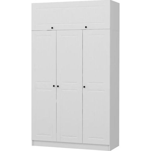 cumpără Dulap Trendy Minar 3 Mebran Kapak 2 235-Alb, 135x235x52cm în Chișinău 