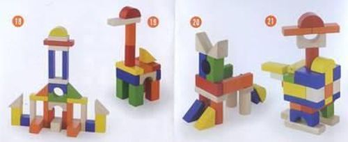 купить Конструктор Viga 50334 Set de 100 de cuburi culorate din lemn в Кишинёве 