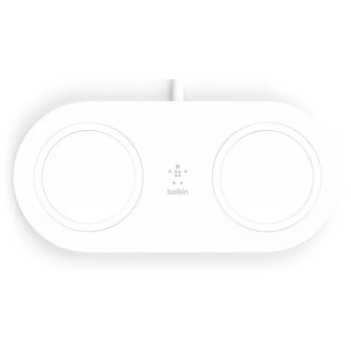 cumpără Încărcător wireless Belkin WIZ008VFWH Dual Pads White în Chișinău 