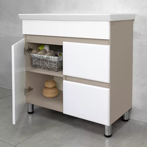 cumpără Dulap pentru lavoar Bayro Urbano Isik 850 серый камень în Chișinău 