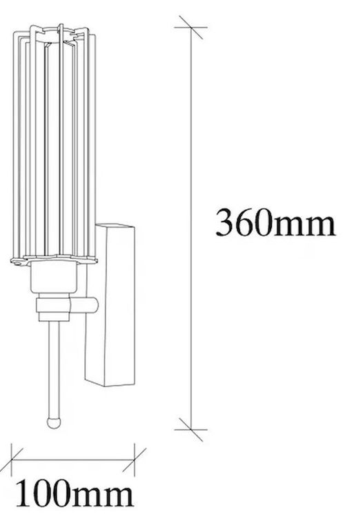 cumpără Candelabru de perete Trendy Lampa de perete Fellini-MR-876 10x36x8cm în Chișinău 