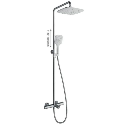 купить Душевая панель Ravak Bara dus termostatica cu pipa chrome/white TE 092.00CR/WH (X070098) в Кишинёве 
