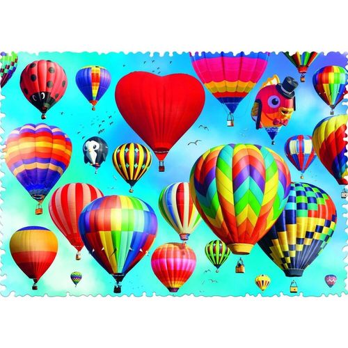 купить Головоломка Trefl 11112T Puzzles 600 Colourful balloons в Кишинёве 