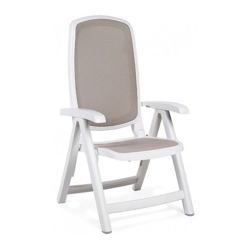 купить Кресло складное Nardi DELTA BIANCO tortora 40310.00.124 (Кресло складное для сада и террасы) в Кишинёве 