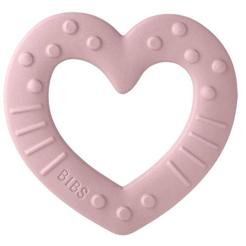 Грызунок силиконовый BIBS Bitie Heart Pink Plum 