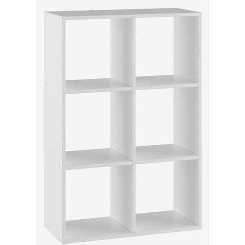 купить Этажерка 5five 51870 Полка 67,5x32x100,5см, 6 полок, белая в Кишинёве 