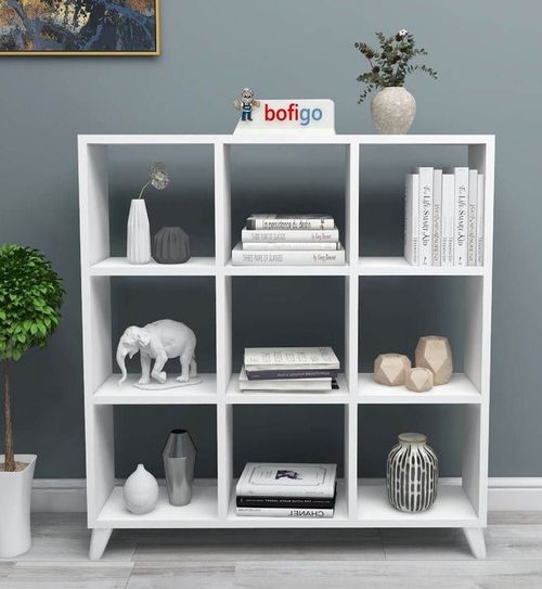 купить Офисный стеллаж Nex Home Квадрат, 88x19.7x100 см, Белый (15-08-01) в Кишинёве 