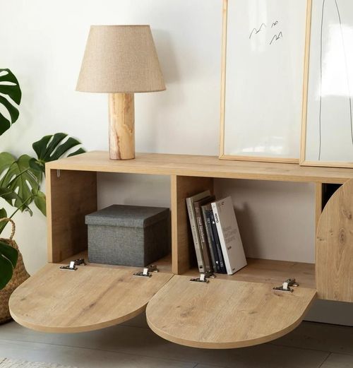 купить Тумба напольная для TV Trendy Mesta, Stejar в Кишинёве 