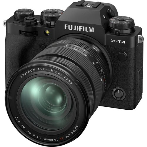 купить Фотоаппарат беззеркальный FujiFilm X-T4 black/XF16-80mm Kit в Кишинёве 