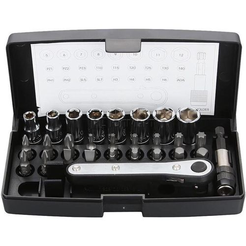 cumpără Set de tubulare, bite, duze Hitachi-Hikoki 752000 set 28 bite/capete cu clicet în Chișinău 