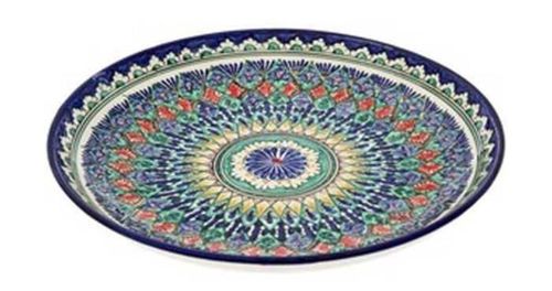 cumpără Farfurie Rishtan Ceramic Lyagan Mehrob 34cm, pictata manual, ceramica în Chișinău 
