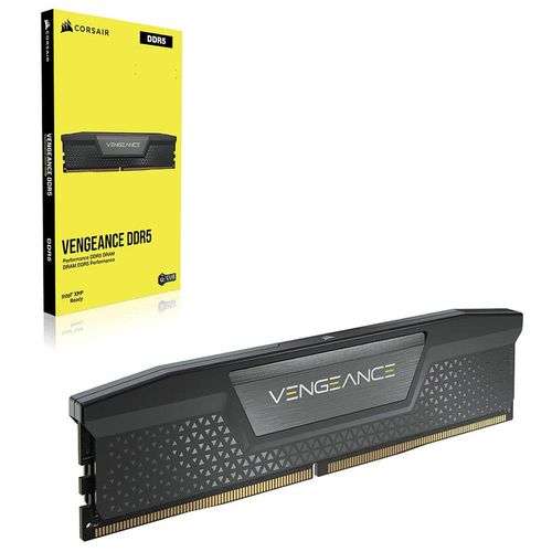 купить Оперативная память 16GB DDR5 Corsair Vengeance Black CMK16GX5M1B5200C40 PC5-41600 5200MHz CL40, Retail (memorie/память) в Кишинёве 