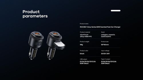 купить Зарядное устройство для автомобиля Remax RCC353 60W PD+QC Black в Кишинёве 