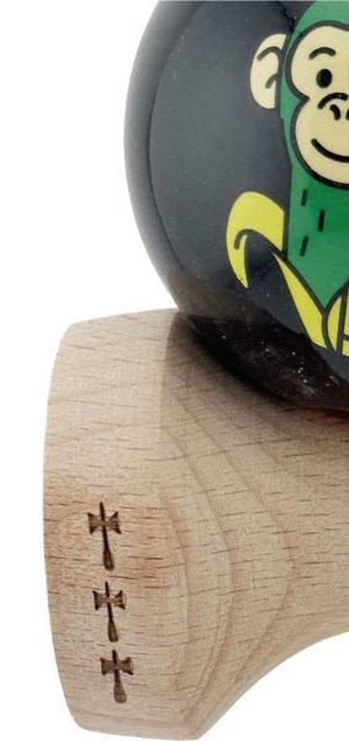 купить Активная игра Essa 164578 Kendama Super Sticky X Original, 7.5x6x18cm, Maimuță, negru в Кишинёве 