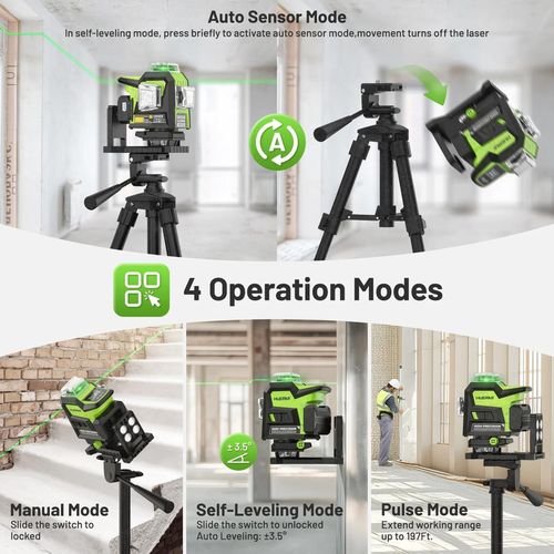 купить Нивелир лазерный Huepar HX04CG Nivela laser verde 4D в Кишинёве 