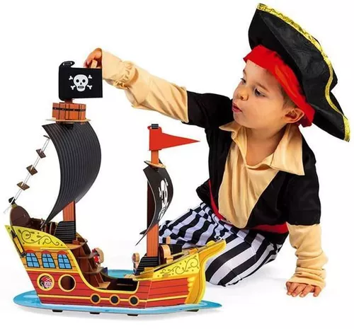 cumpără Set de creație Janod J08579 Pirate Ship Playset 3D în Chișinău 