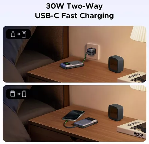 купить Аккумулятор внешний USB (Powerbank) Ugreen 35603B Uno Series 10000mAh, Space Gray в Кишинёве 